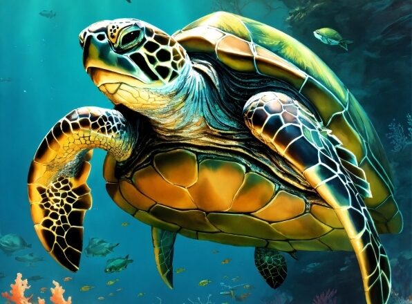 Water, Vertebrate, Hawksbill Sea Turtle, Organism, Fluid, Underwater