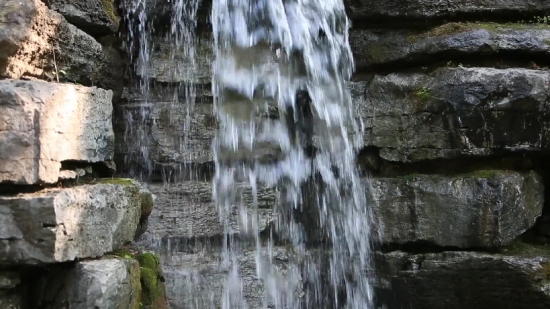 Free 4k Video Without Copyright, Fountain, Structure, Waterfall, River, Water