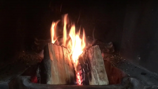 Free Video Clip For Vlog No Copyright, Fireplace, Fire, Flame, Heat, Burn