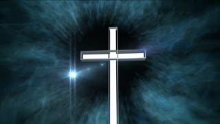 Free Video Loops Backgrounds, Sky, Cross, Turbine, Religion, Religious