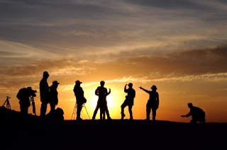 Free Videos To Use Commercially, Silhouette, Sunset, Sun, People, Sky