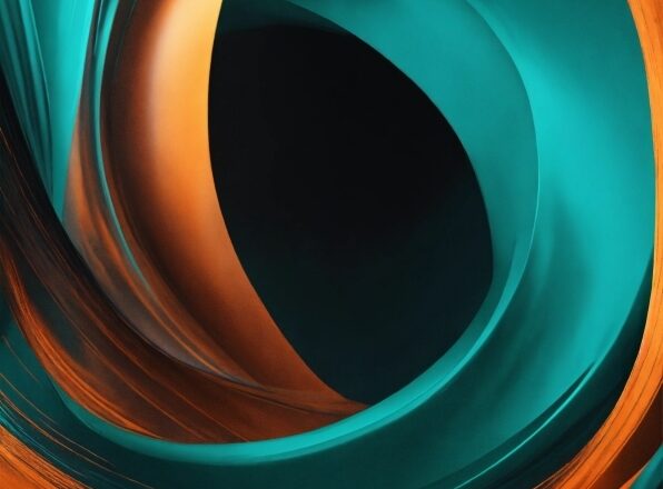 4k Stock Footage, Azure, Orange, Aqua, Circle, Tints And Shades