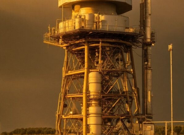 Ai Edit Photo, Building, Sky, Tower, Plant, Silo