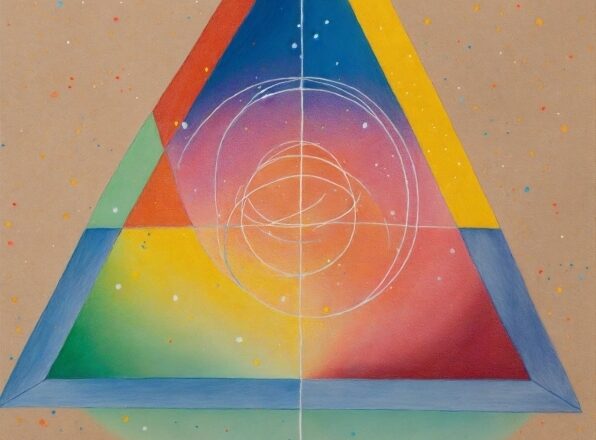 Azure, Triangle, Orange, Rectangle, Slope, Art