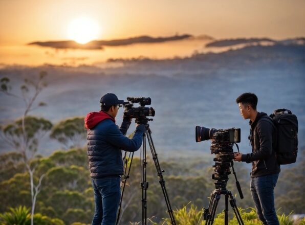 Cloud, Jeans, Sky, Tripod, Videographer, Photographer