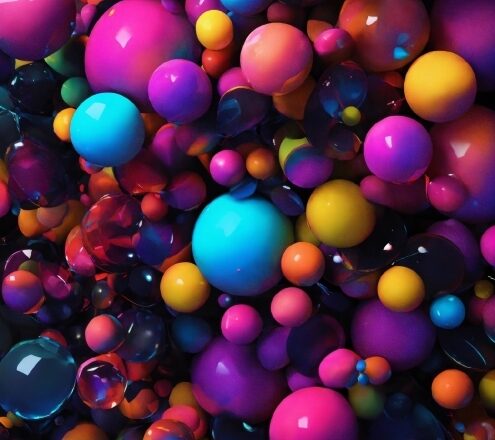 Computer Stock Video, Colorfulness, Balloon, Art, Material Property, Ball