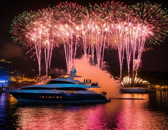 Design App Graphic Design, Water, Fireworks, Boat, Watercraft, Light