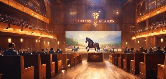 Desktop Wallpaper 1920×1080 Gaming, Horse, Lighting, Entertainment, Building, Event