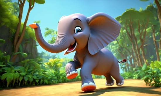 Free Online Reel Maker, Elephant, Plant, Vertebrate, Toy, Natural Environment