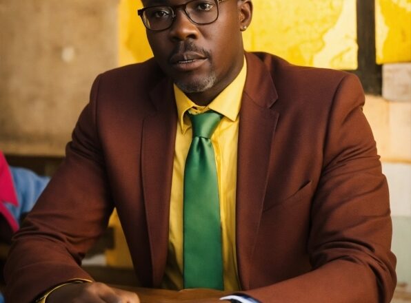 Glasses, Watch, Microphone, Tie, Yellow, Spokesperson