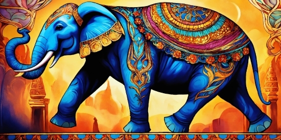 Hindi Copyright Free Music, Elephant, Blue, Working Animal, Elephants And Mammoths, Temple