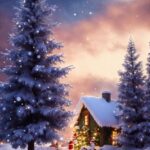 Moebius Art, Christmas Tree, Sky, Plant, Snow, Photograph