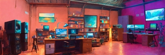 Property, Table, Computer, Desk, Personal Computer, Building