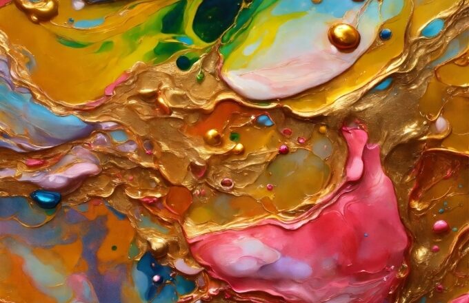 Video For Background, Liquid, Fluid, Art Paint, Art, Pattern