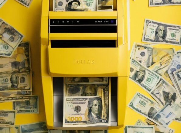 Visual Art Installation, Yellow, Publication, Font, Art, Banknote