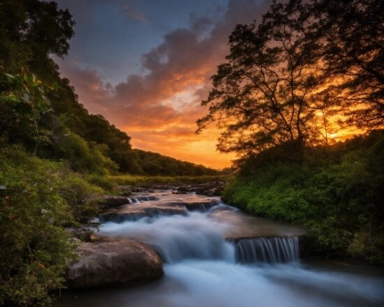 Water, Cloud, Sky, Plant, Water Resources, Fluvial Landforms Of Streams