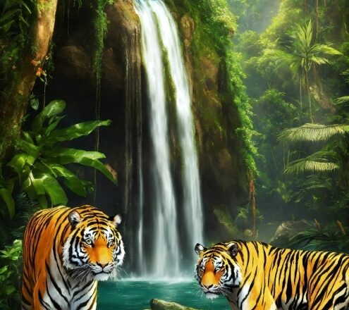 Water, Plant, Bengal Tiger, Siberian Tiger, Vertebrate, Tiger