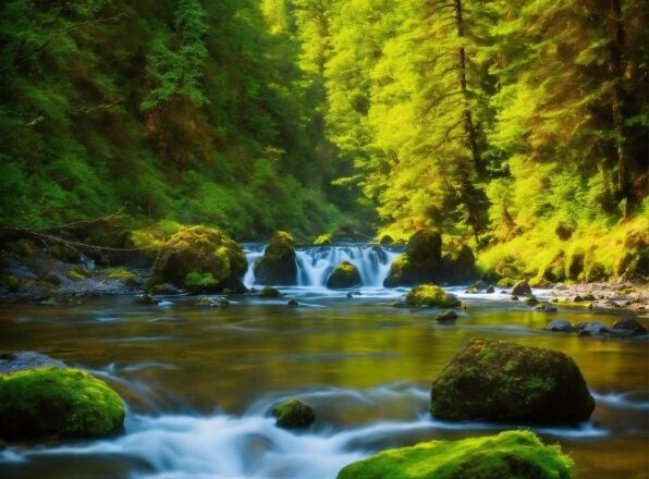 Water, Plant, Fluvial Landforms Of Streams, Natural Landscape, Branch, Larch