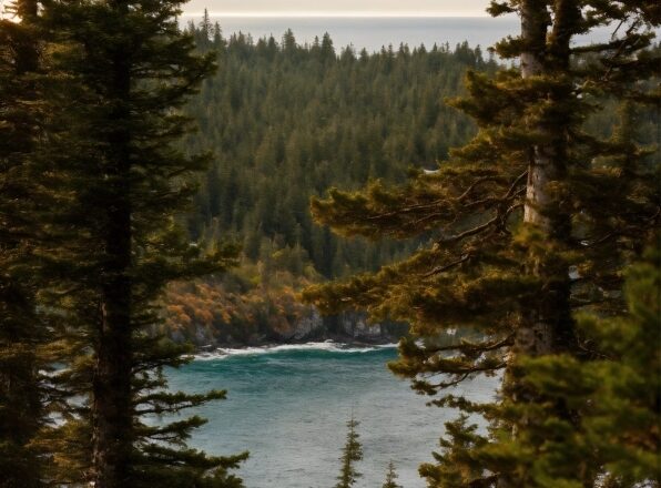 Water, Sky, Plant, Ecoregion, Natural Landscape, Larch