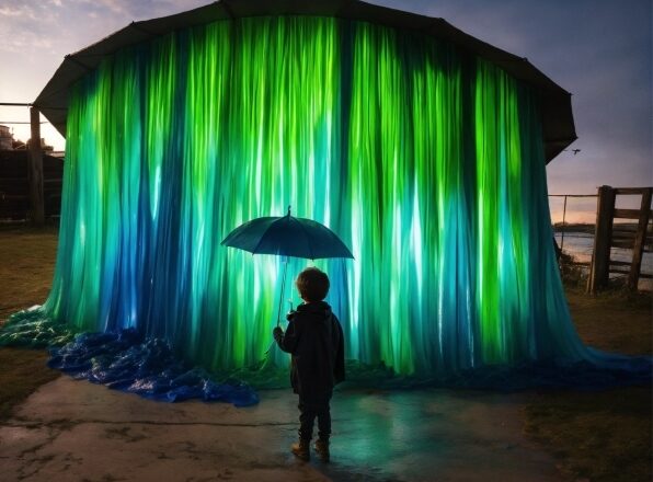 Water, Sky, World, Cloud, Fountain, Umbrella