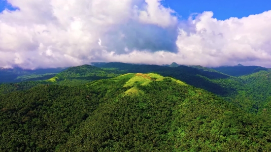 1980s Stock Footage, Knoll, Landscape, Mountain, Sky, Grass