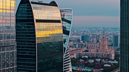 4k Hd Background Video, Skyscraper, City, Architecture, Business District, Building