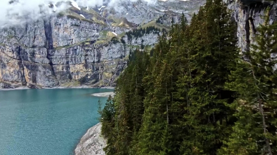 Blue Video Background Loop Free, Cliff, Geological Formation, Mountain, Landscape, Water