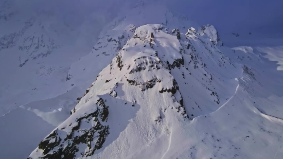 Burning Building Stock Footage, Mountain, Snow, Glacier, Alp, Ice