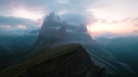 Caribbean Stock Aerial Footage, Mountain, Landscape, Mountains, Glacier, Line