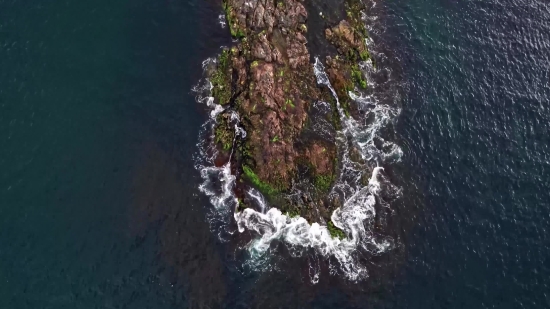 Dark Sky Background Video, Water, Cliff, Geological Formation, Landscape, Rock