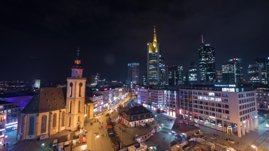 Download Video Tiktok Mp3, Business District, City, Night, Skyline, Cityscape