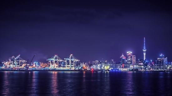 Download Whatsapp Status Video, Waterfront, Night, City, Cityscape, Skyline