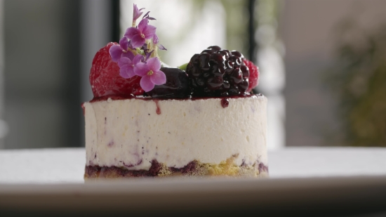 Free 4k Video Backgrounds, Dessert, Food, Fruit, Cream, Berry