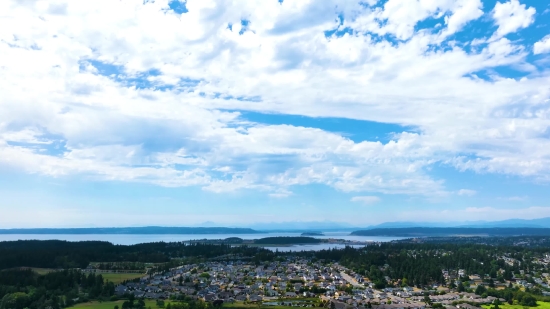 Free Archive Video Footage, Sky, Landscape, Clouds, Shoreline, Sun