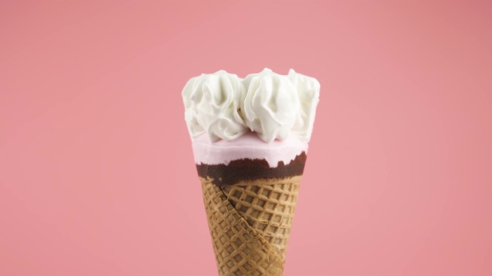 Free Stock Footage Images, Cone, Vanilla, Ice, Dessert, Cream