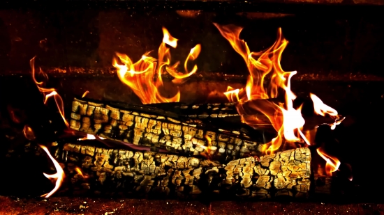 Free Stock Pics, Fireplace, Fire, Flame, Heat, Hot