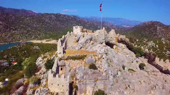 Free Stock Video Loops No Watermark, Castle, Mountain, Fortress, Wall, Stone