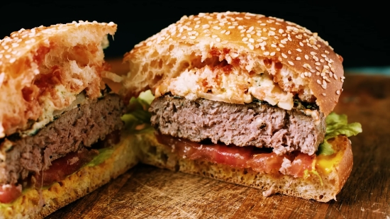 Free Videos For Advertising, Cheeseburger, Sandwich, Hamburger, Food, Bread