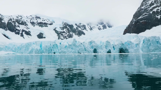 Game Footage, Glacier, Snow, Mountain, Ice, Iceberg