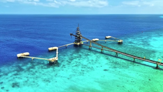 Mining Stock Footage, Outrigger, Stabilizer, Sea, Device, Ocean