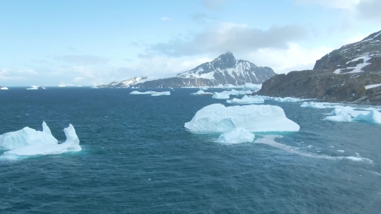 No Copyright Free Background Video, Iceberg, Snow, Ice, Mountain, Ocean