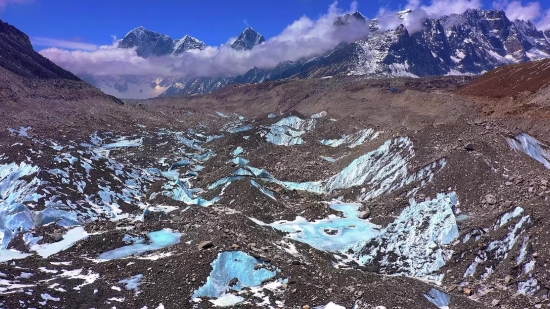 Nude Music Clip, Glacier, Mountain, Snow, Range, Landscape