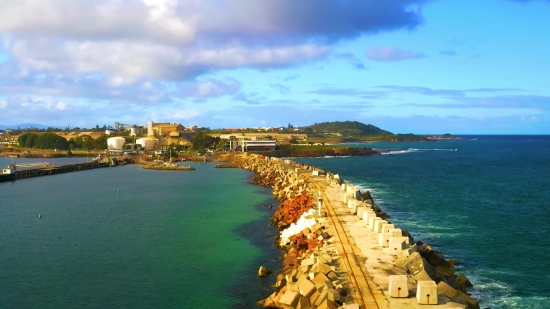 Pexels No Copyright Videos, Breakwater, Barrier, Obstruction, Sea, Ocean