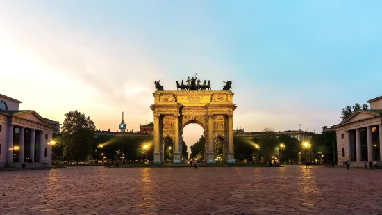 Private Jet Stock Footage, Triumphal Arch, Memorial, Arch, Structure, Architecture