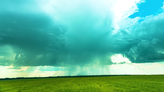 Rain On Window Stock Footage, Meadow, Sky, Field, Grass, Rural