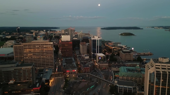 Rain Video Clip, Business District, City, Skyline, Architecture, Cityscape