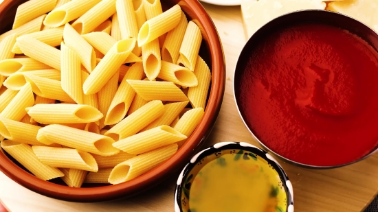 Red Stock Footage, Pasta, Food, Meal, Healthy, Lunch