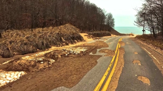 Royalty Free Stock Footage 4k, Road, Bend, Landscape, Sky, Highway