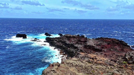 Sky Background Video For Editing, Ocean, Sea, Beach, Coast, Shoreline