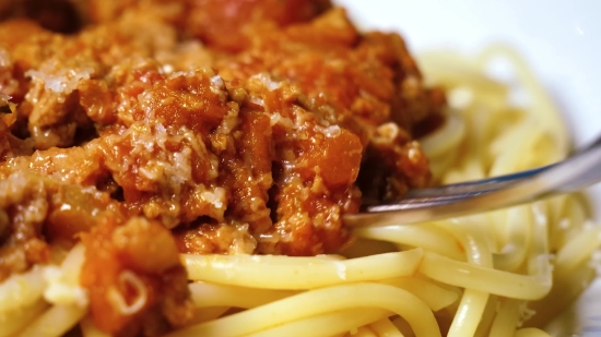 Stock Footage For Sale, Pasta, Dish, Nutriment, Food, Sauce